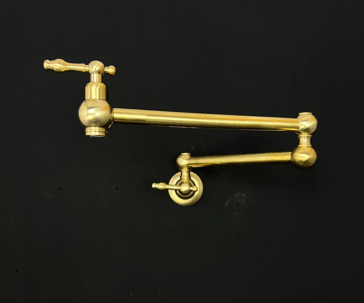 Brass Pot Filler with Lever Handle